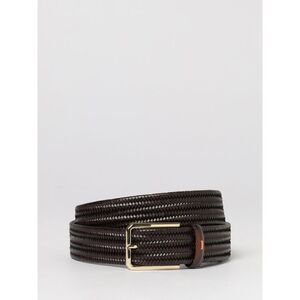 Santoni Men Santoni Stretch Woven Leather Belt